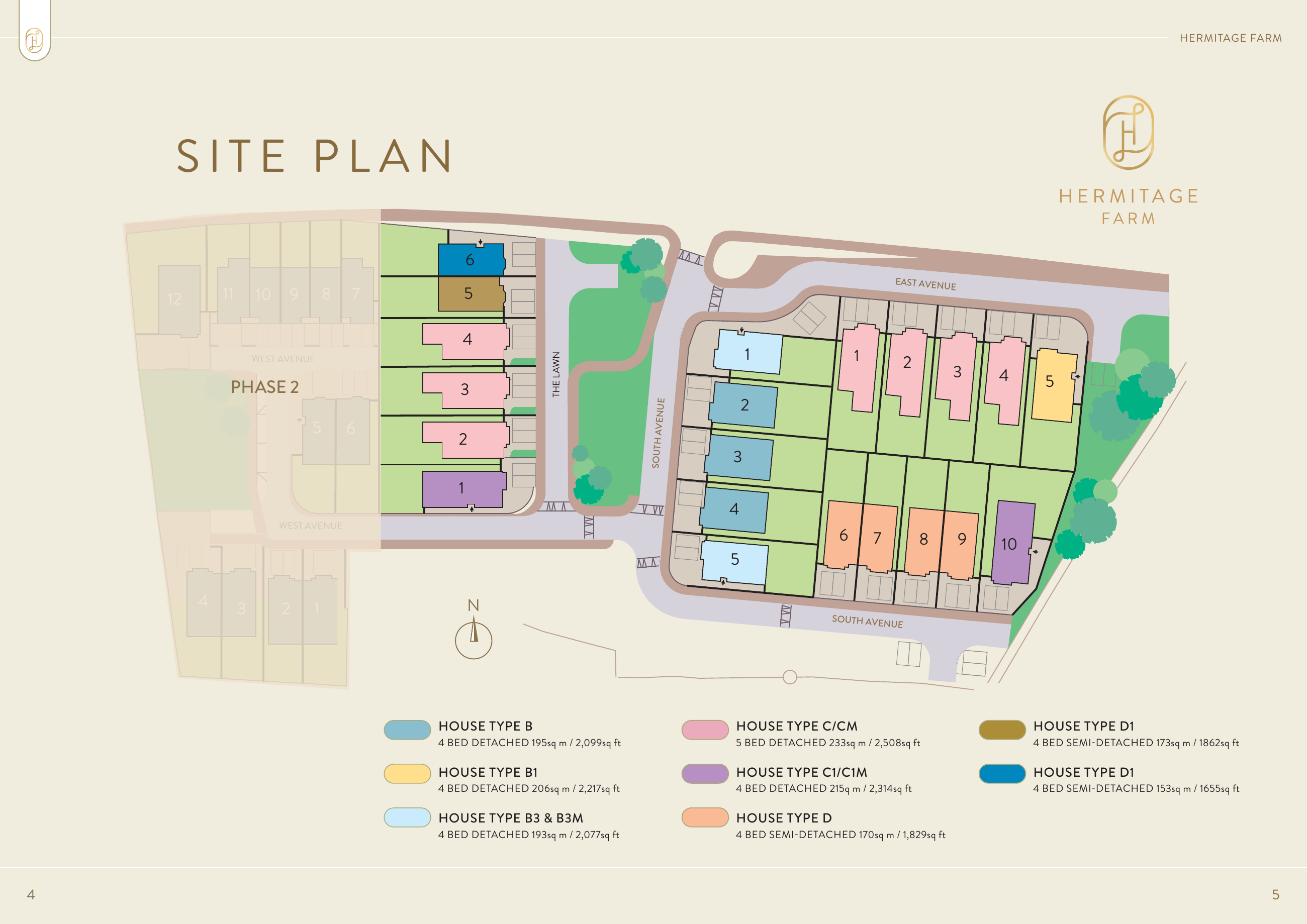 Hermitage Farm site plan